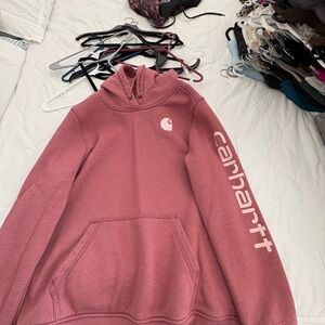 Carhartt Women's Pink Hooded Sweatshirt